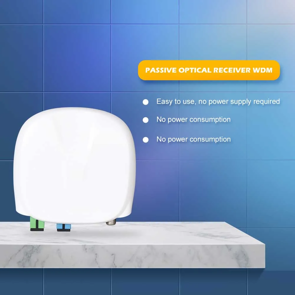 FTTH micro node wdm CATV Optical Receiver Mini passive with WDM fiber without power supply optical fiber optic receiver