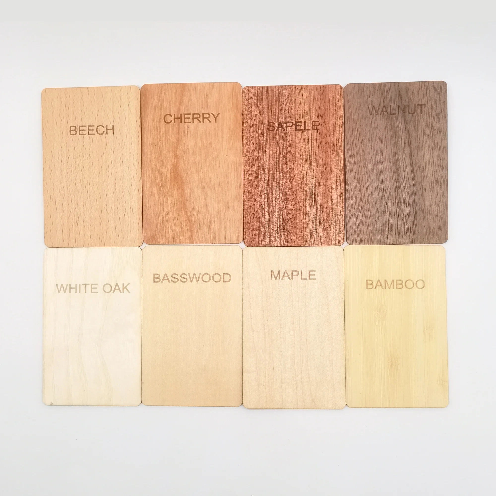 Лазерная гравировка древесины NFC карта с чипом 13 56 МГц NFC213/215/216