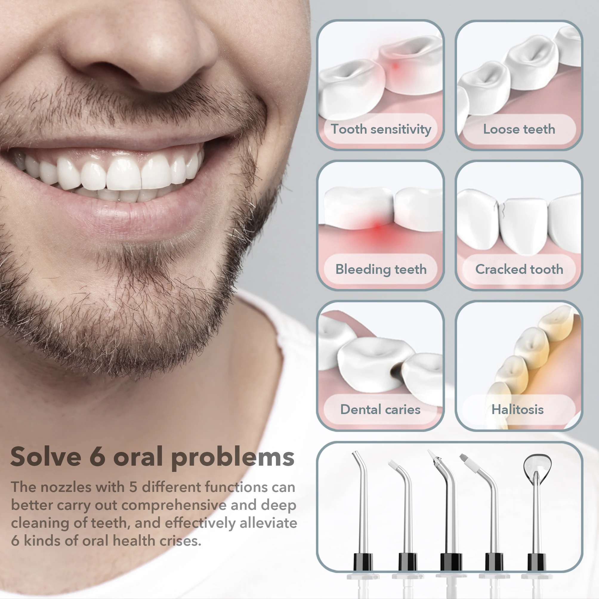 2023 3 in 1 portable electric toothbrush water flosser mini portable water flosse rwater dental flosser cordless for teeth