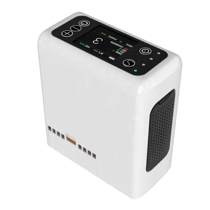 2024 New product Factory wholesale pulse flow 1-4L portable oxygen generator with battery for home
