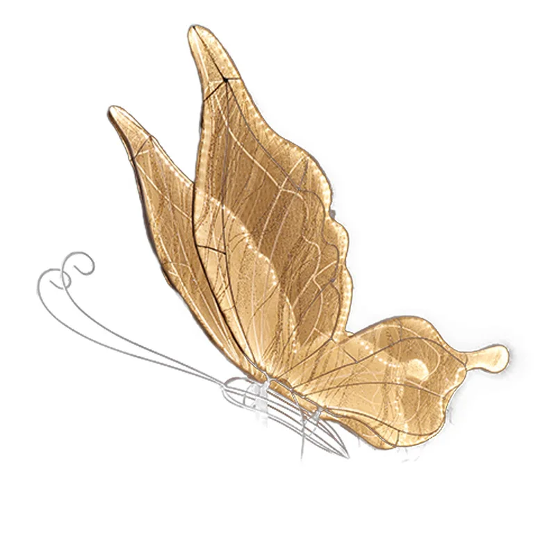 Luxury large lighted butterfly wire for ceiling decorations for weddings