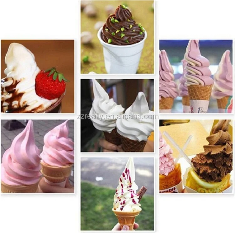 High Efficient Portable Three Flavors Soft Ice Cream Making Machine With 3 Flavors Gelato Yogurt Maker For Sale