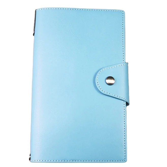 Customized/B6 MINI MOQ Wholesales Gifted travel Agenda PU Leather notebook journal with button band