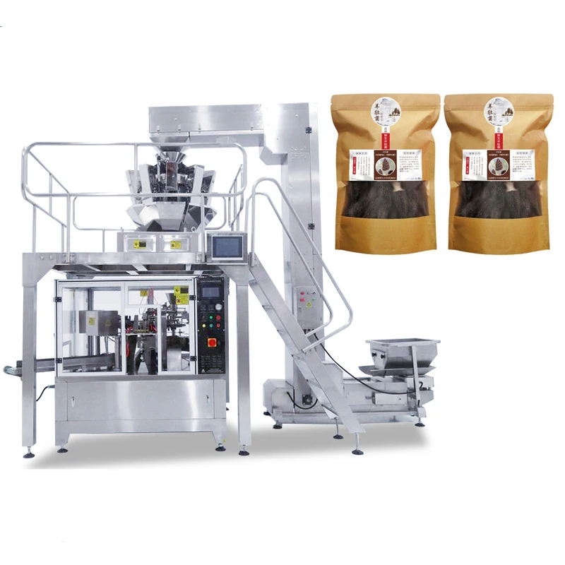 Multi-Function Automatic Weighing Packaging Machine 10/14 Heads Sunflower Seed Pistachio Nut Snack Wrapping Packager Paper