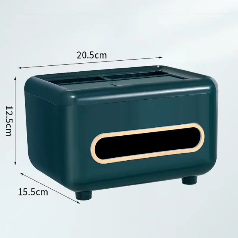 Multifunctional Tissue Box Living Room Desktop Organizer Remote Controller Glasses Pencil Holder Paper Towel Storage Box