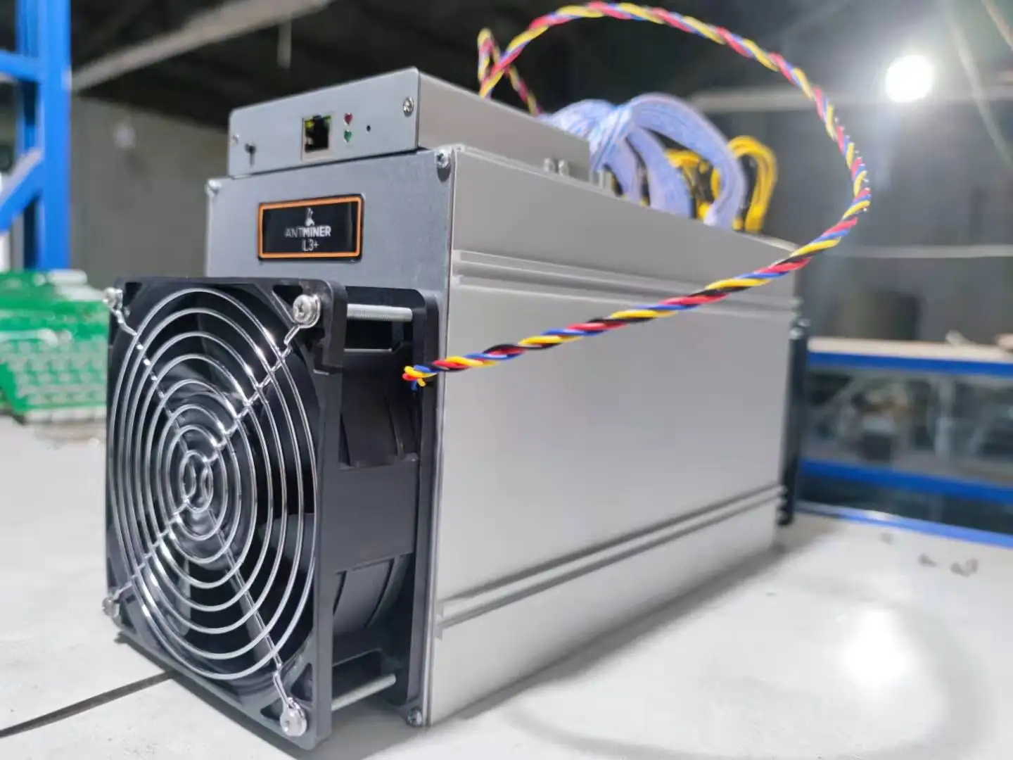  Bitmain second hand miner L3+ 504.00 MH / s blockchain L3 + antminer with power supply Bitcoin mining
