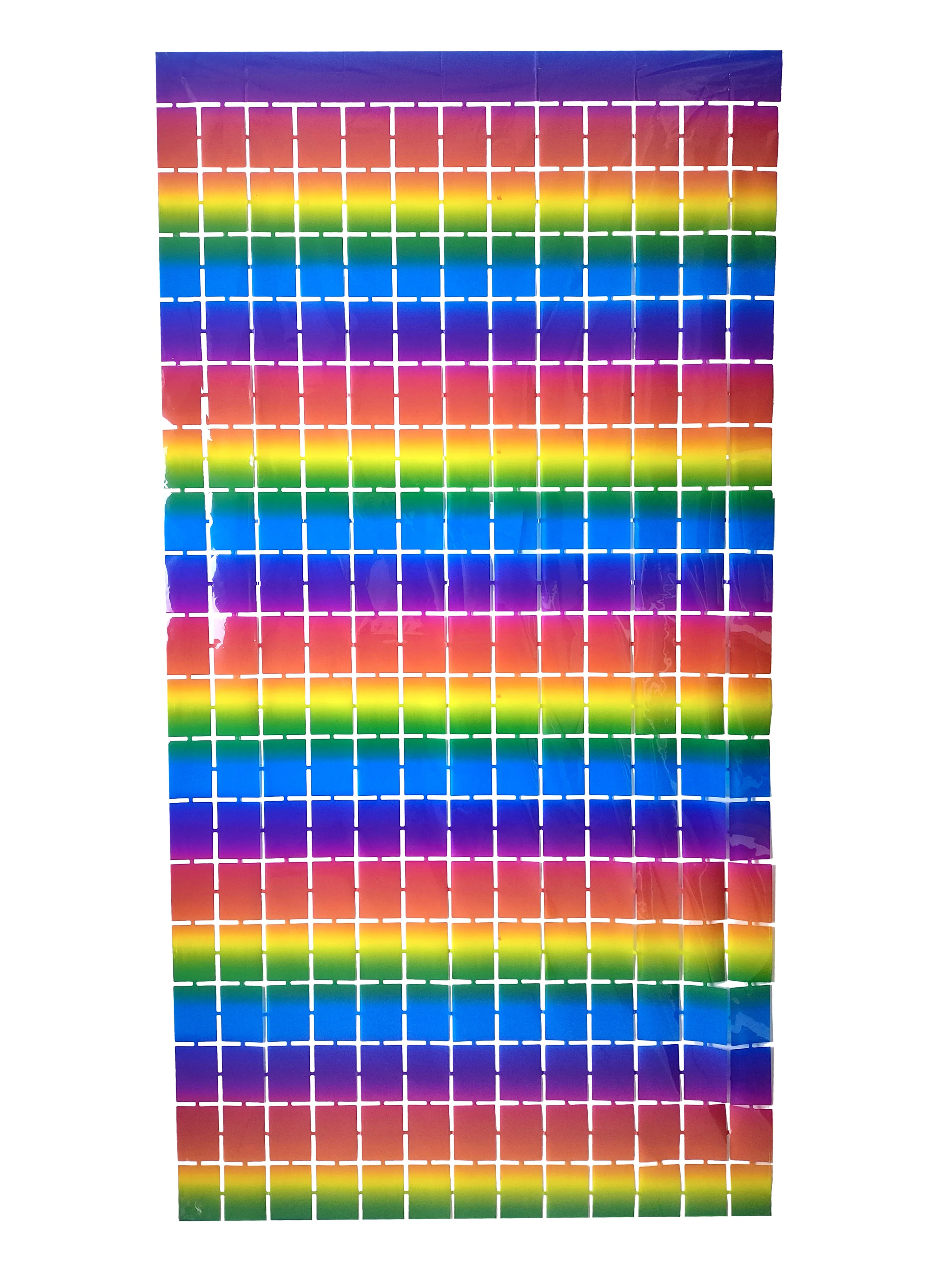 Shimmer Metallic Foil Square Curtain Birthday Wedding Supplies Rose Gold Factory Made White 1.5*3M