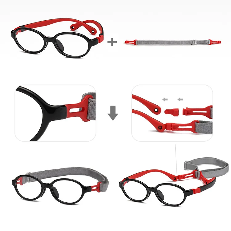 Top Selling Kids Eyeglasses Silicon Glasses Children Optical Frames Flexible Eyeglasses Frame 10-14 years old