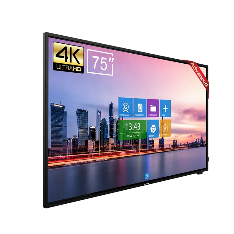 Смарт-ТВ с сенсорным экраном 75 дюймов, интеллектуальная интерактивная доска, цифровая доска
