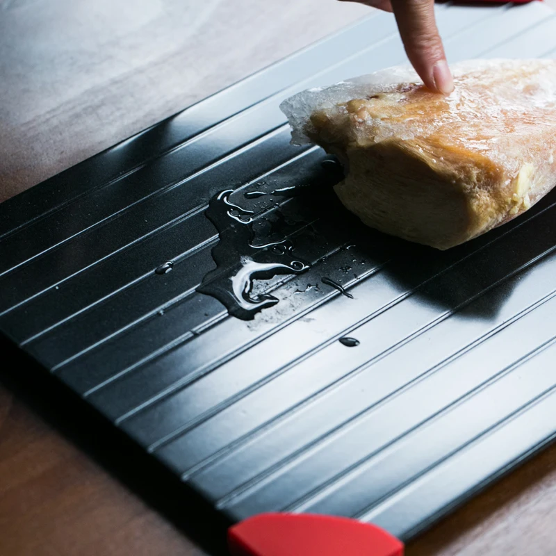 ECO- Friendly Aluminum Alloy frozen food meat Fast defrosting tray