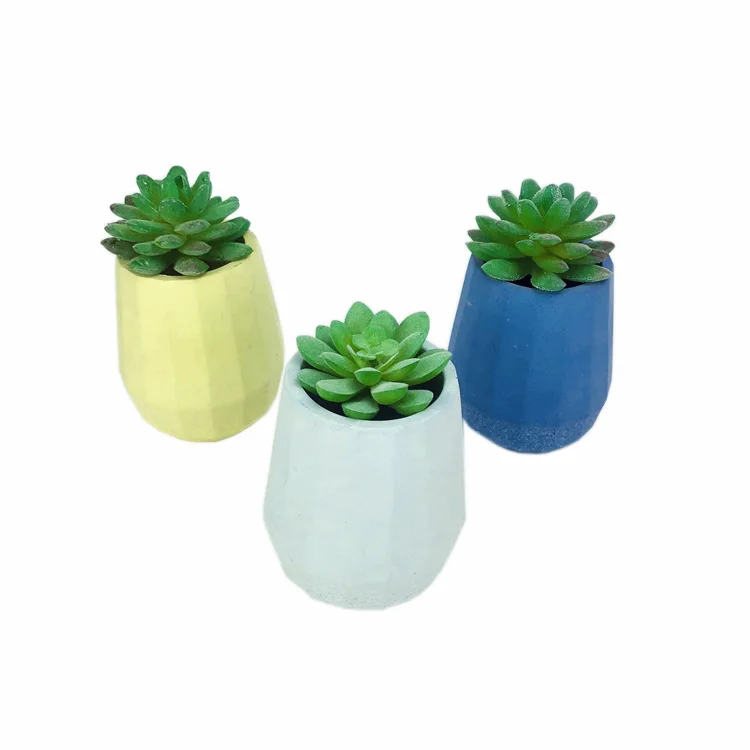 Pots cement Planter With Tray Resin Concrete Planters Clay Glazed Plan Flower Pot