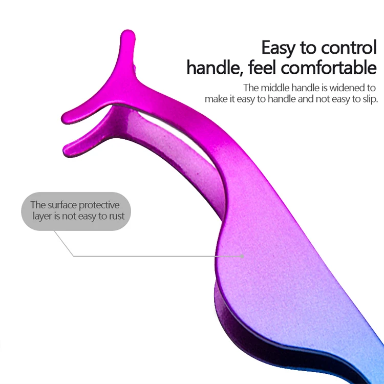 OEM pink eyelash extensions curve laah applicator vetus eyebrow lash las extension tweezer