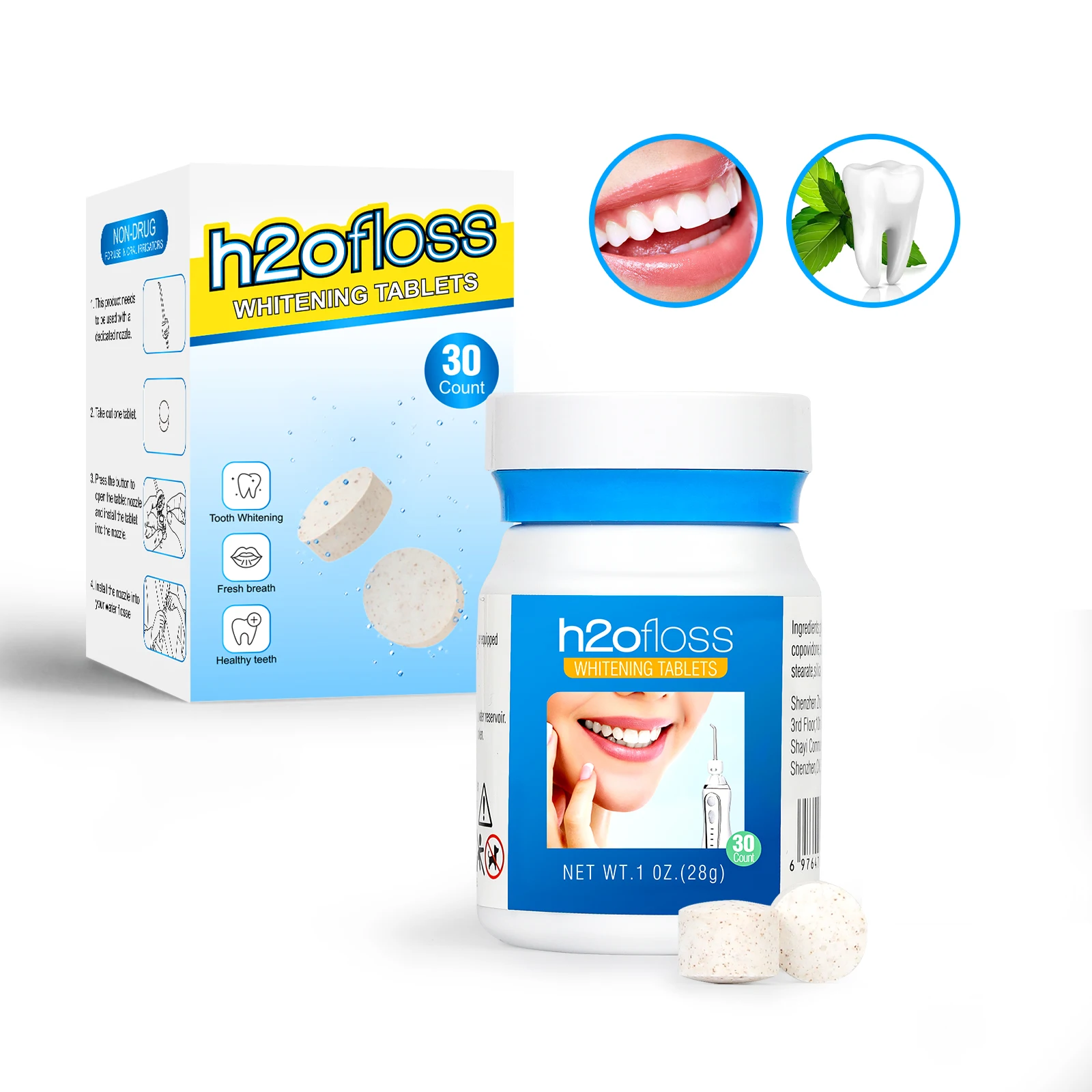 Whitening Teeth Private Label Factory Price Oral Care Eco Friendly Oral care Free Whitening Tablet For Home Stain Remover