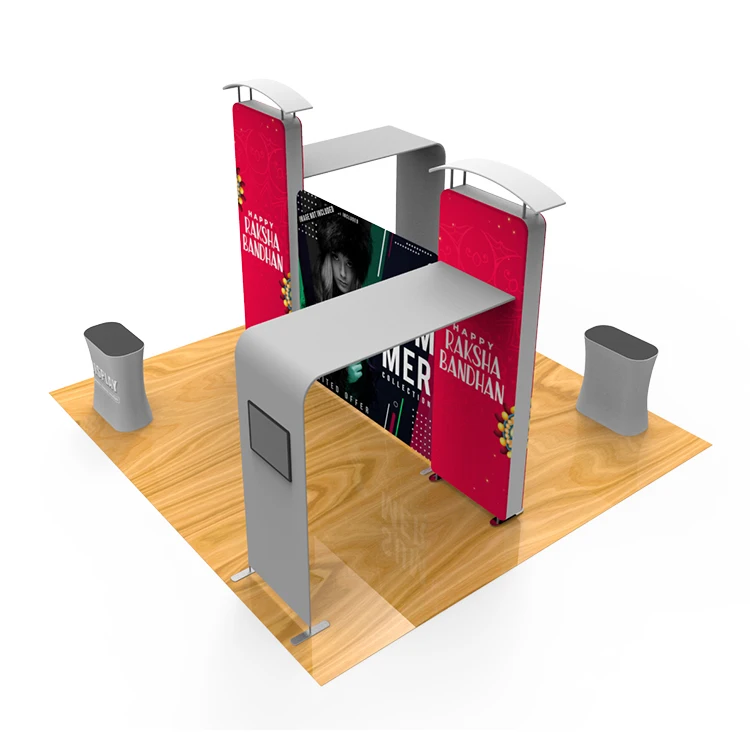 Reusable Exhibition/Trade Show/Event Booth Stand Tension Fabric Pop Up