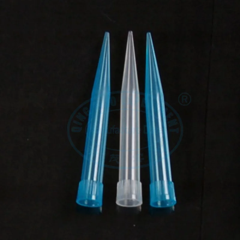 laboratory disposable blue 1000ul 1ml clear suction micro pipette tips for Eppendor and Dragon
