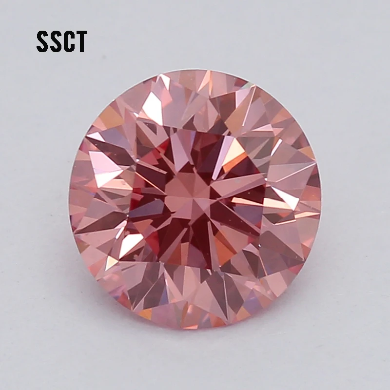 1.1ct VS1 lab diamonds rough diamond pink real diamond