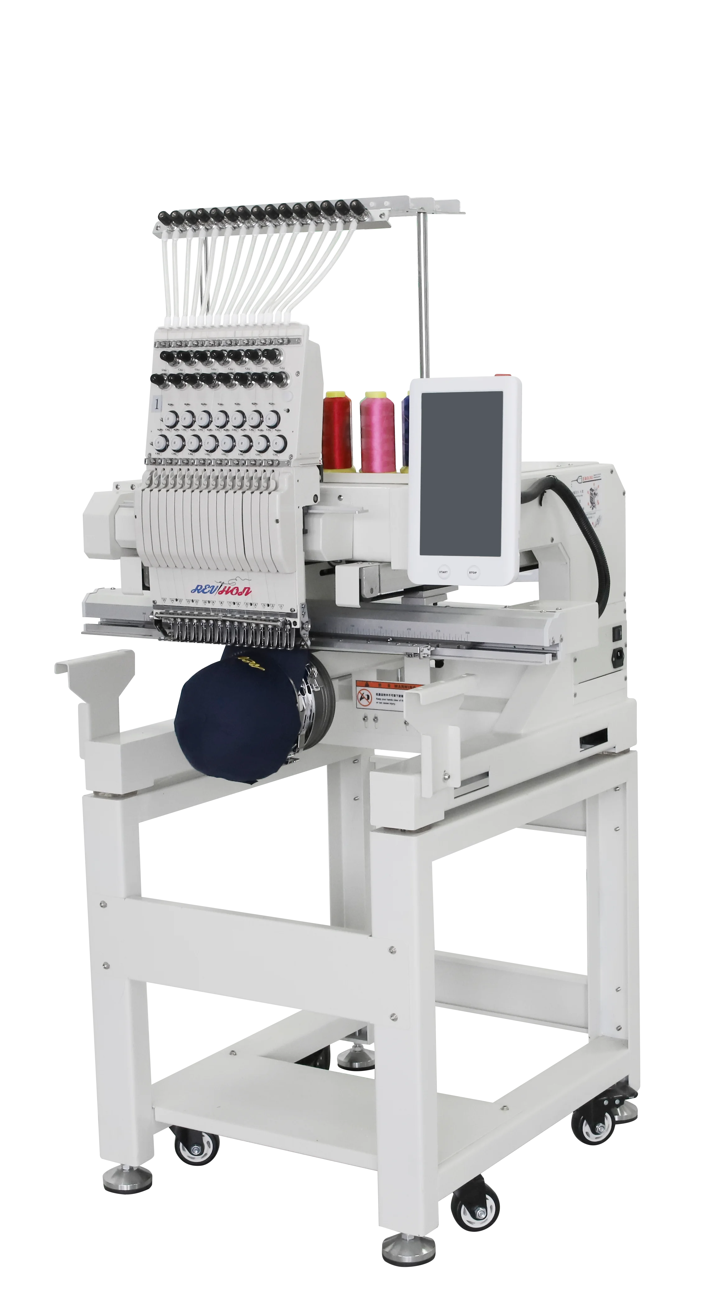 QHM High speed sewing machine 12 /15 needles computerized single head industrial embroidery machinery