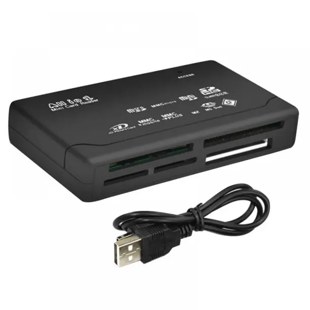 All in 1 Mini Card Reader Allin1 Memory Card Reader USB External SD MMC XD CF Support USB V2.0 full Speed