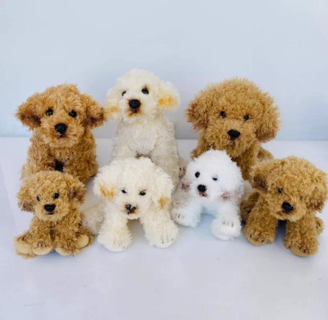 Customized Simulation Teddy Dog Plush Toy Bean Grain Mini Teddy Dog Doll Cute Pocket Puppy