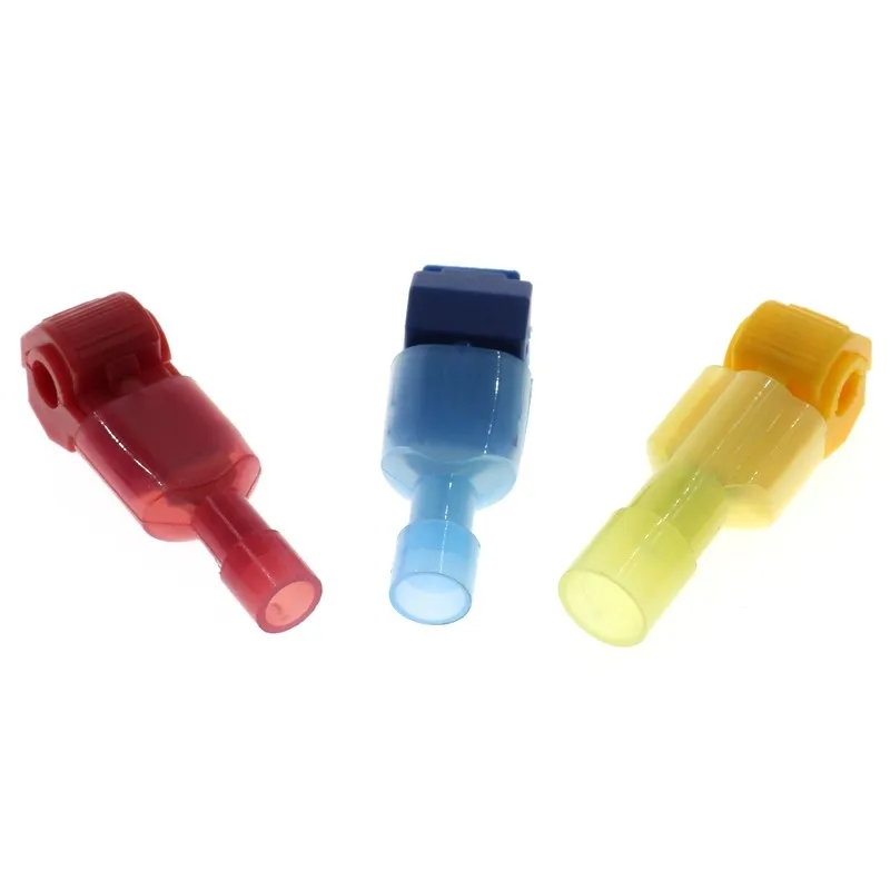 Brass insulated wire or cable joint male quick splice wiring connector terminal