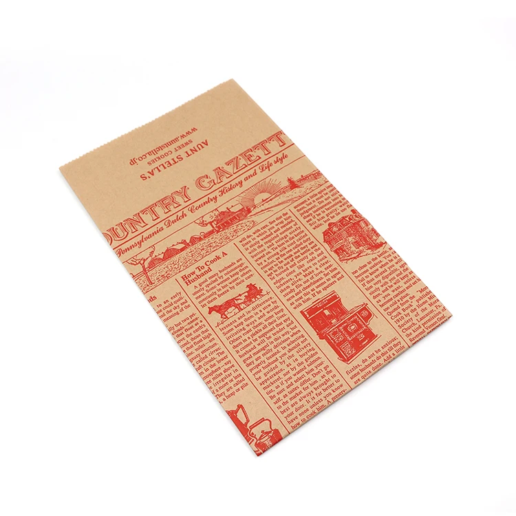 Recycled news paper bags, handle paper bags for news paper