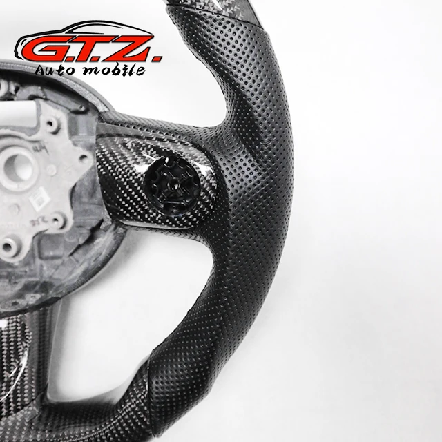  Оригинальное рулевое колесо из углеродного волокна для MINI cooper F54 F55 F56 R60 R61 ПЕРФОРИРОВАННОЕ кожаное гоночное