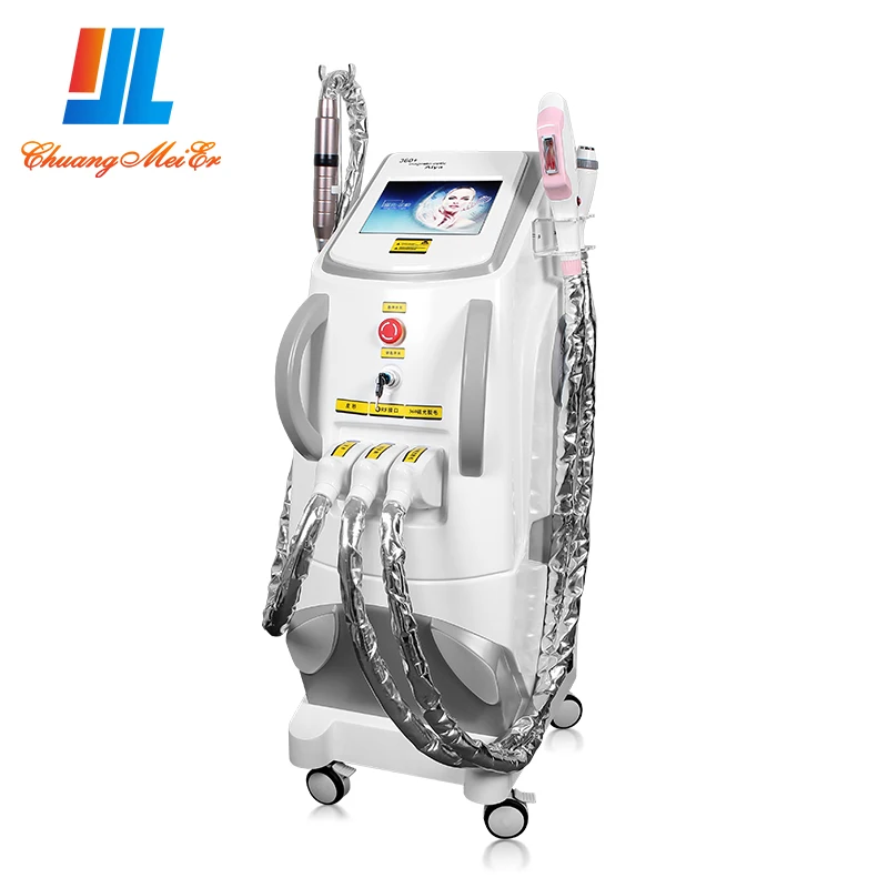 The Latest Professional 8 In 1 Opt + Rf + Nd Yag Laser Skin Rejuvenation Hair Removal Tattoo Removal Machine