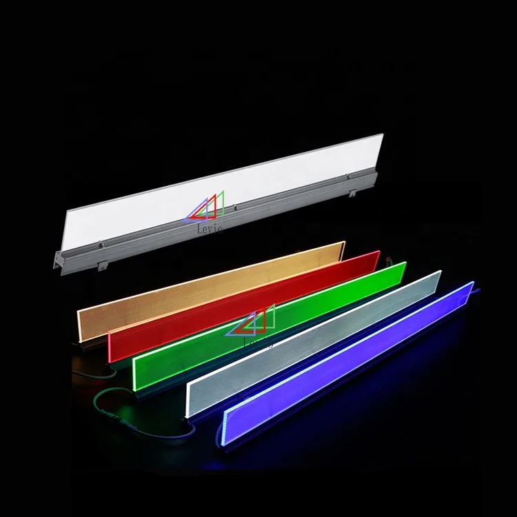 
1000x30x6mm DMX512 RGB color changing LED acrylic light guide panel 