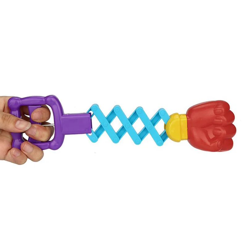 Promotional Joke Extendable Shooting Boxing Telescopic Fist Gun Toys Funny Tricky Kids Plastic Safety Trick Toy