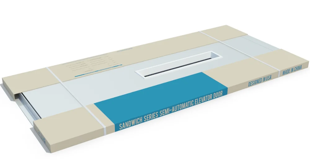 Chinese original semi-automatic elevator door system manual door S002