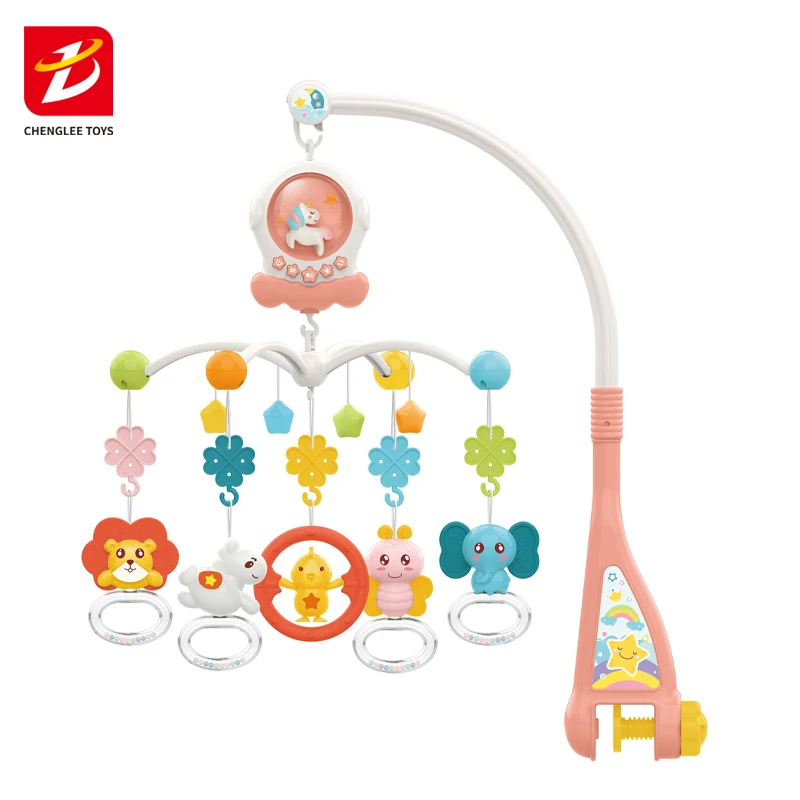 Детский подвесной мобиль с дистанционным управлением, музыкальный комплект для детской кроватки