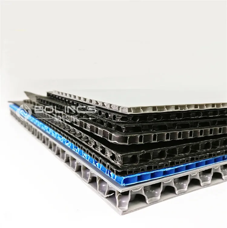 Factory Custom Polypropylene PP board antistatic and flame retardant Double layer PP plastic honeycomb panel