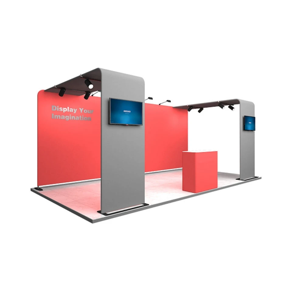 ADMAX TE-19F-BW36006 model modular aluminum frame advertising showcase display tradeshow hot selling trade show booth exhibition