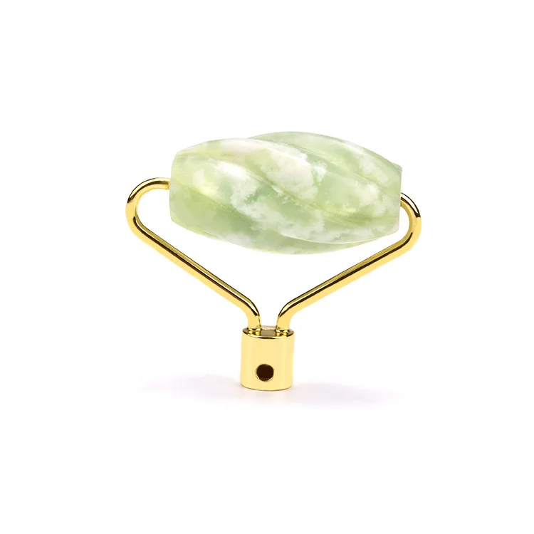 Popular sale Pink Rose Quartz Facial Jade Roller massage stone for Face and Neck with DIY head wholesale