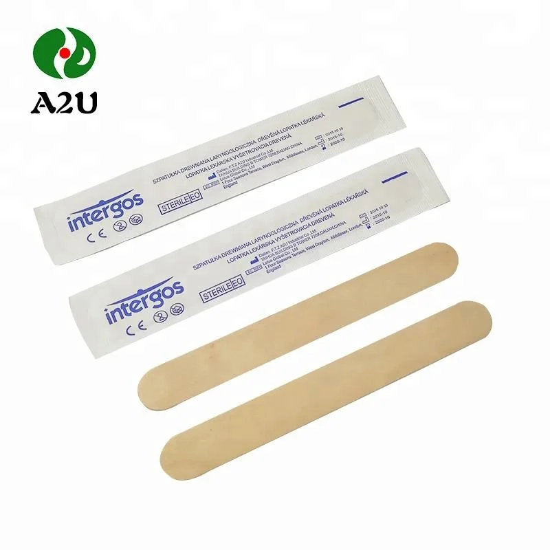 Custom Tongue Depressor Disposable 150mm Medical Use Good Wood spatulas