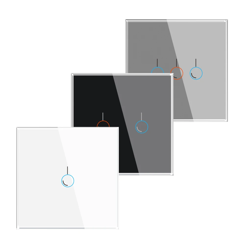 Сенсорный выключатель Sran, белая панель из хрустального стекла, Настенные переключатели, сенсорный выключатель стандарта Великобритании, 1 2 3 комплекта