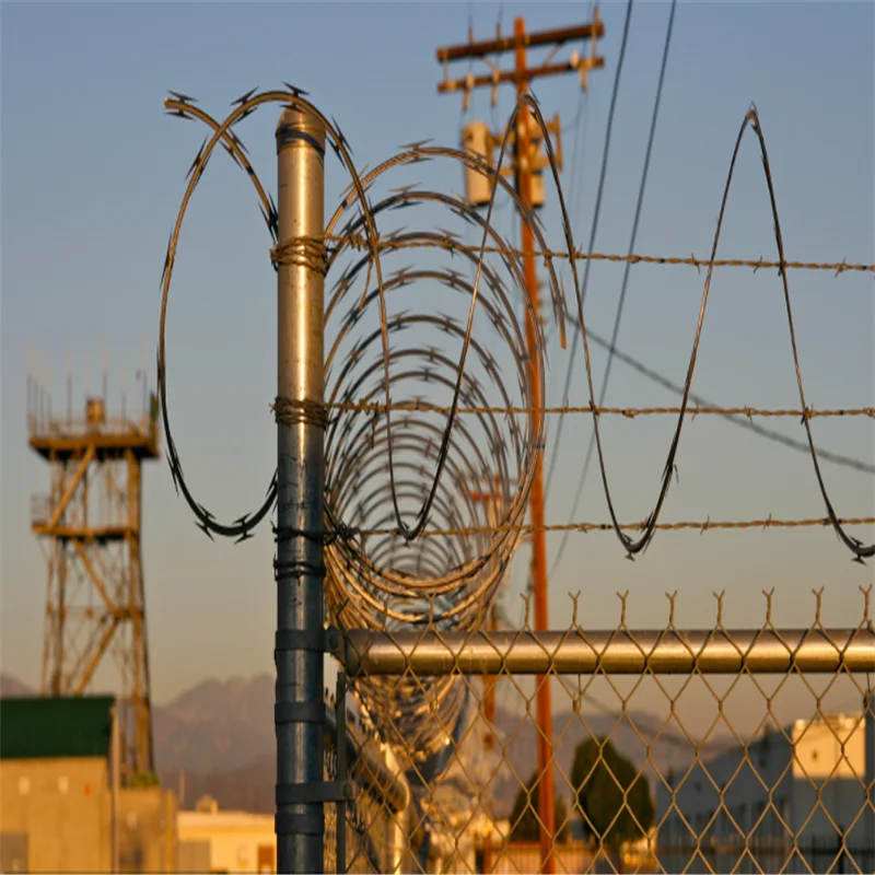 BTC Galvanizing concertina Razor Wire Barrier coils connected