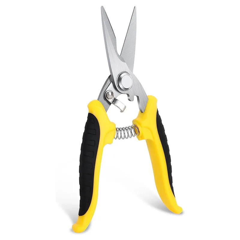 multifunction Stainless Steel Electrician Scissors garden shears Wire Cutter with Ergonomic handle