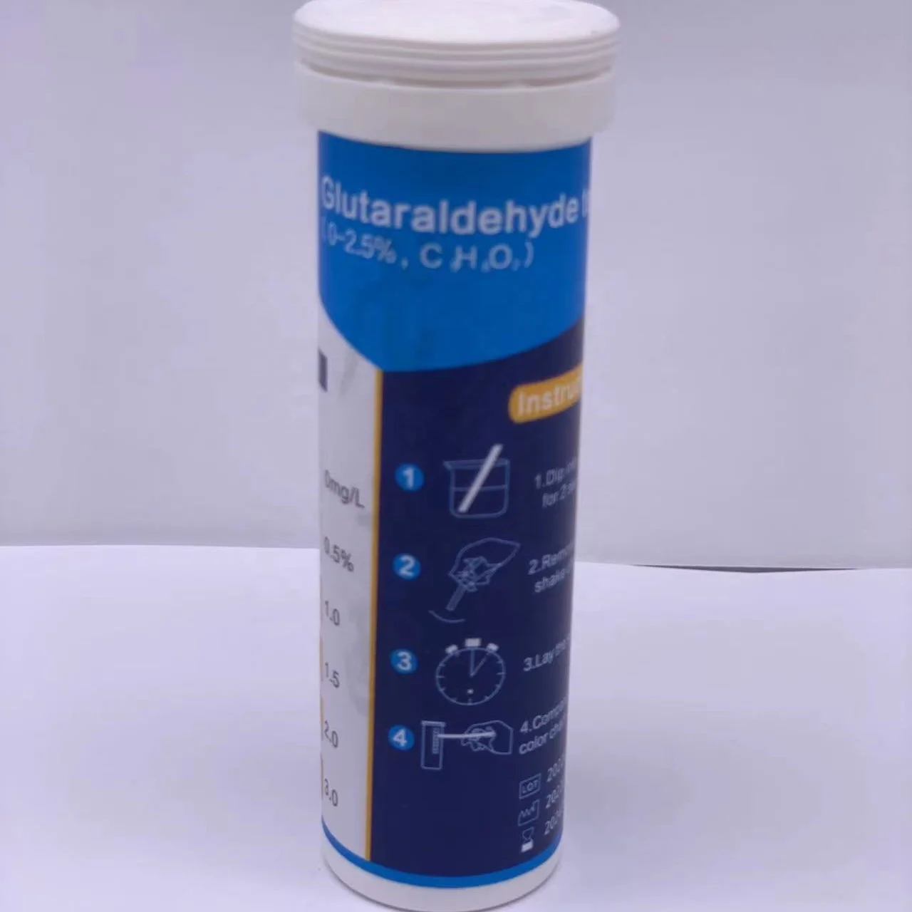 New product glutaraldehyde Test Strips 100ct easy to use
