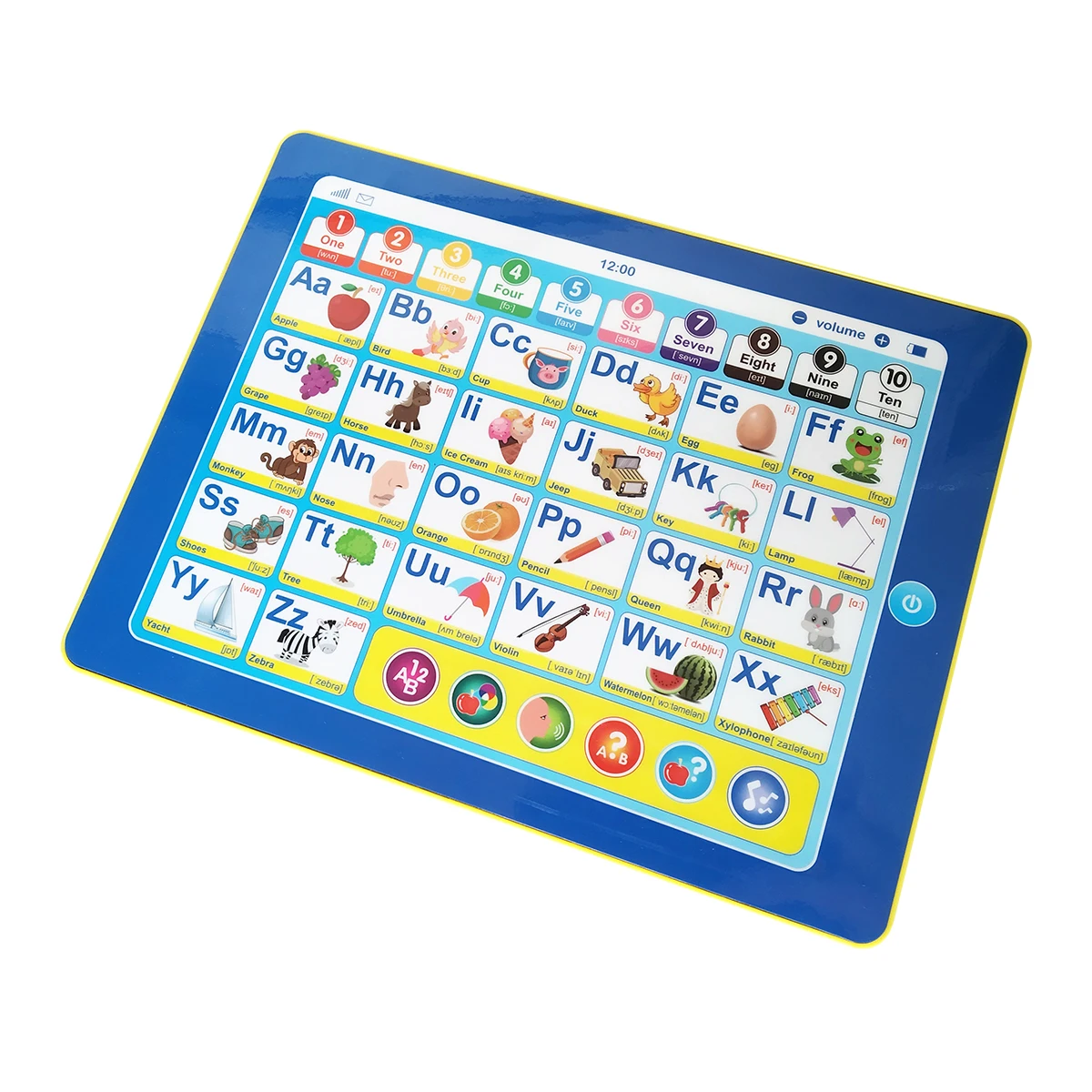 Customized kids multifunctional teaching learning machine smart tablet sound study pad/laptop
