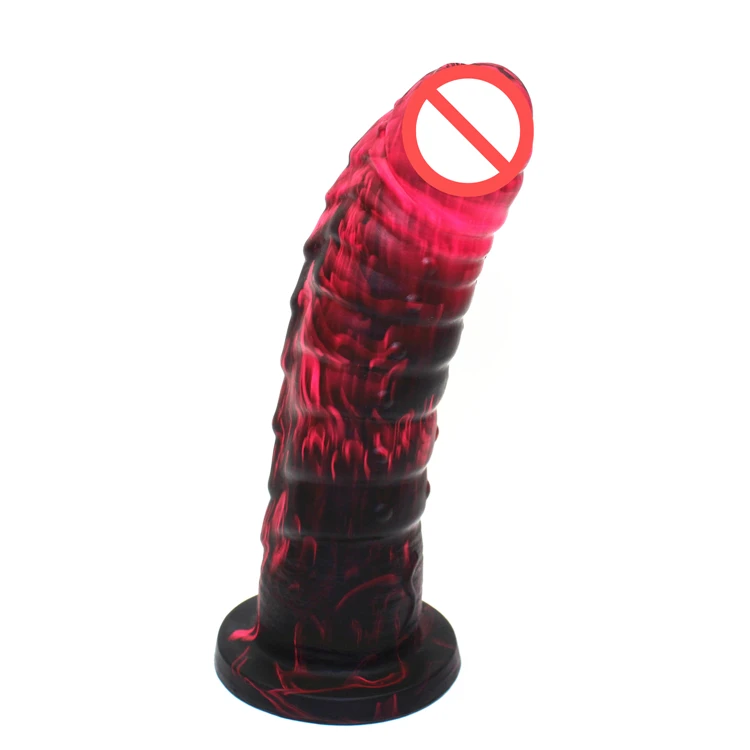 
Marble Pattern Sex Toy 7 Inch Aginal Anal Prostate Play Silicone Penis Dildo strapon dildo sex toys 