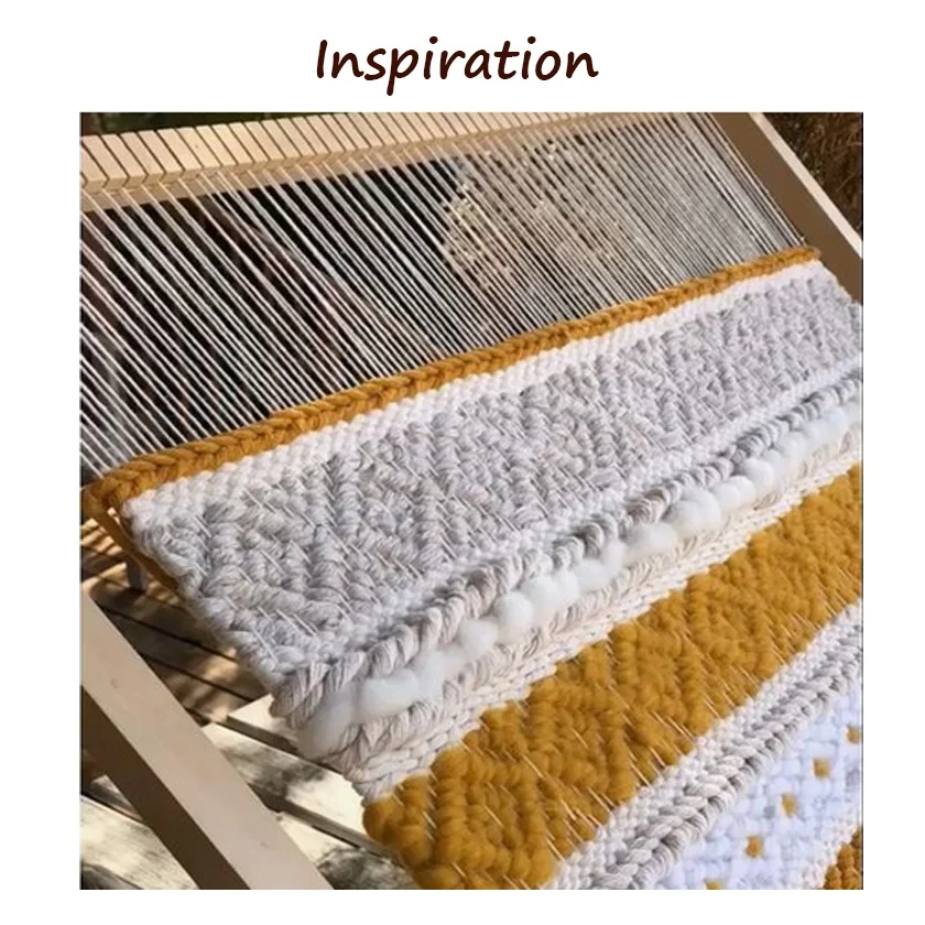 Handmade Craft Weaving Kit Crochet Knitting Tool Wooden Tool DIY Hobby Craft Weaving Loom Kit