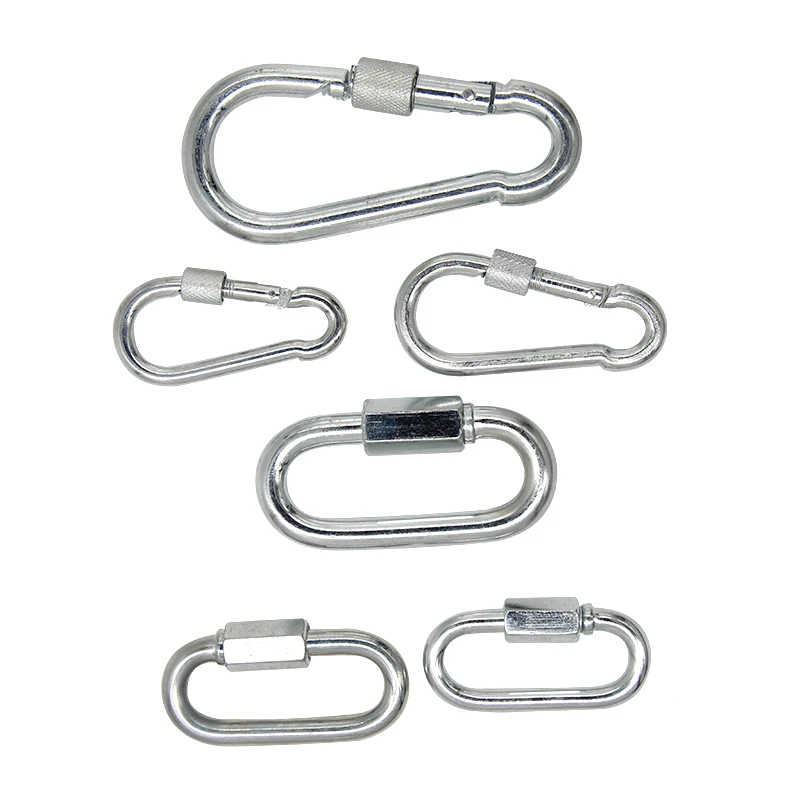 High Quality  Outdoor Stainless Steel Carabiner O ring aluminum carabiner hooks