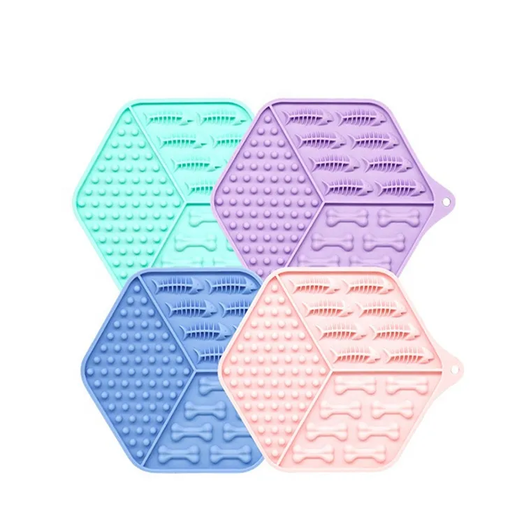 Amazon Hot Sale Slow Feeder Mat Silicone Pet Dog Lick Mat Pad Plate for Pet Dogs