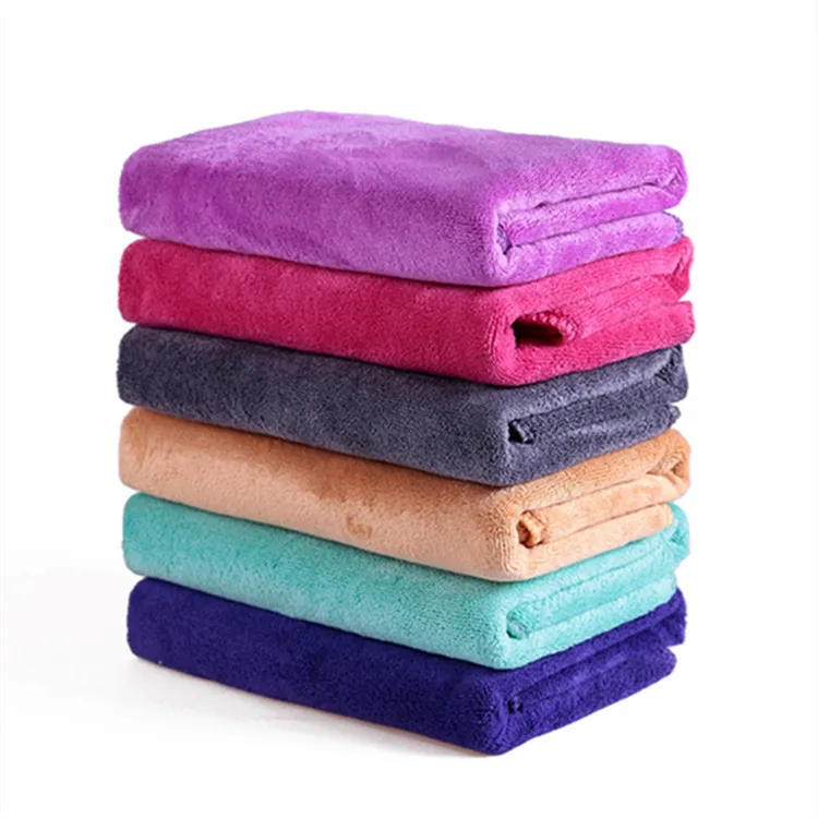 Оптовая продажа, впитывающие велюровые полотенца для душа 400 г/м2 с индивидуальным логотипом для салона красоты, спа-салона