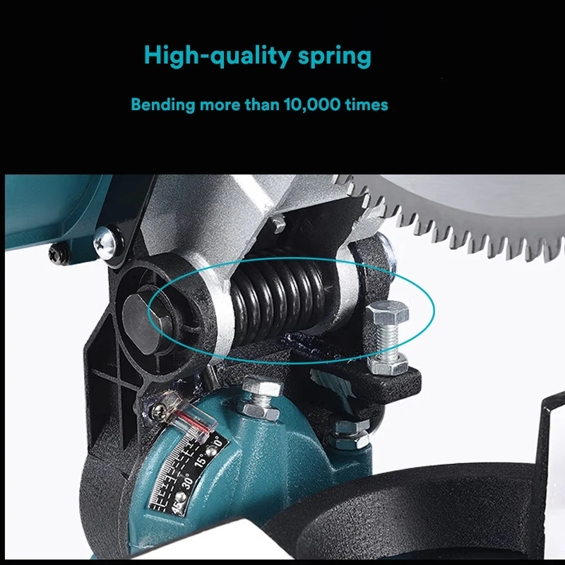 iPOPULUS 220v 255mm 10inch 1900w Belt Drive Compound Miter Table Saw Portable Professional Electric Aluminum Wood Cutting Saw