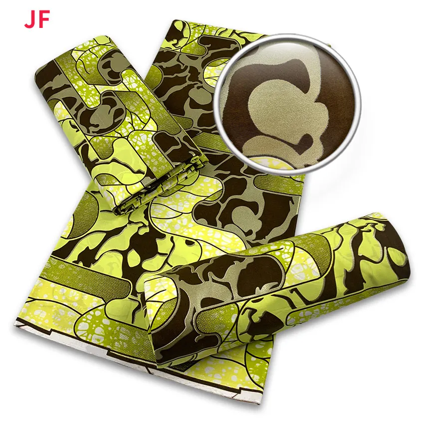 Высококачественная популярная африканская золотая восковая ткань эксклюзивная восковая Ткань Голландский золотой воск