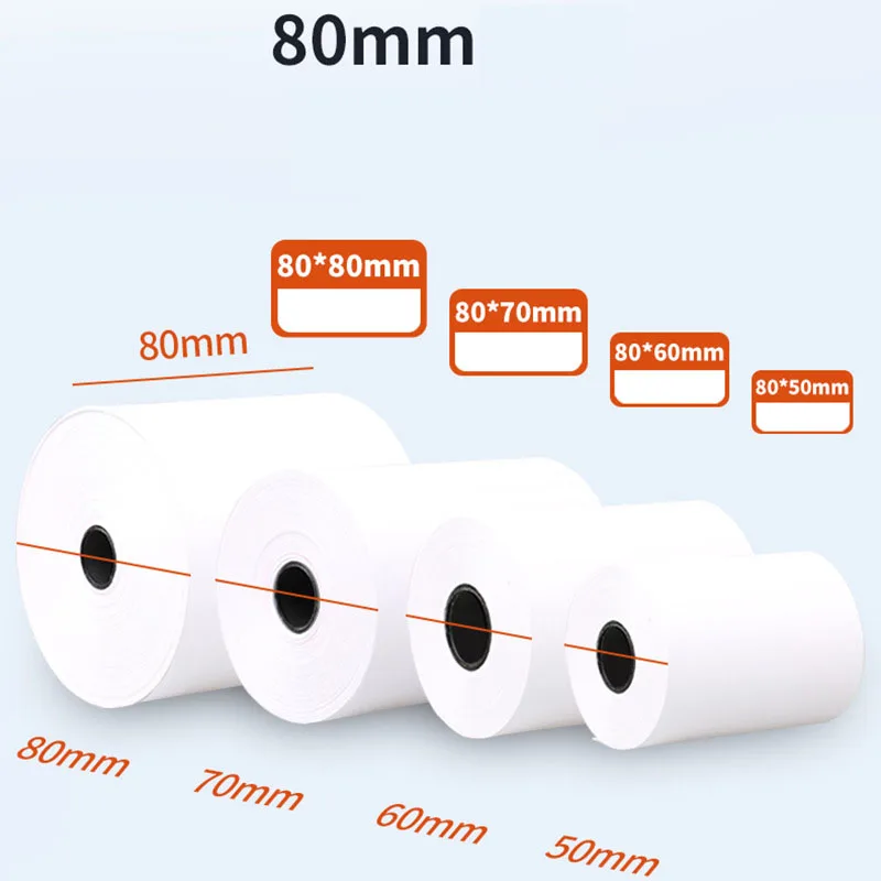 Factory Direct Sale 57*50 80*80 Cash Register Paper POS ATM Paper Rolls for POS Machine - OEM Available!