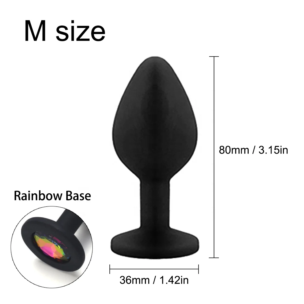 OEM Silicone Butt Plug 3 Sizes Sex Shop Adult Silicone Jewelry Anal Trainer Sex Prostate Backyard Toy Anal Butt Plug for Women