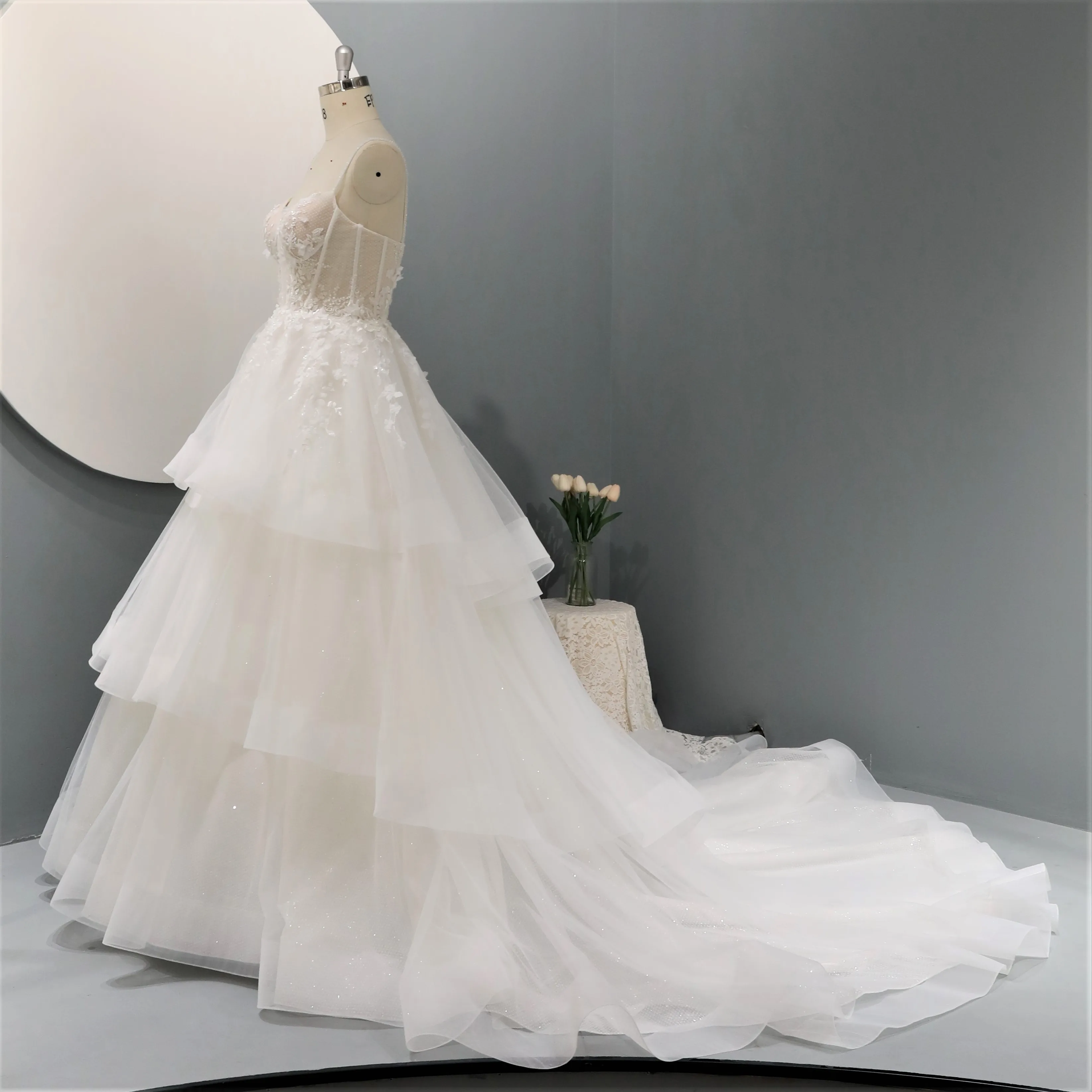 Высококачественные многоярусные торты Vestidos De Novia Свадебные платья 2024 свадебное платье